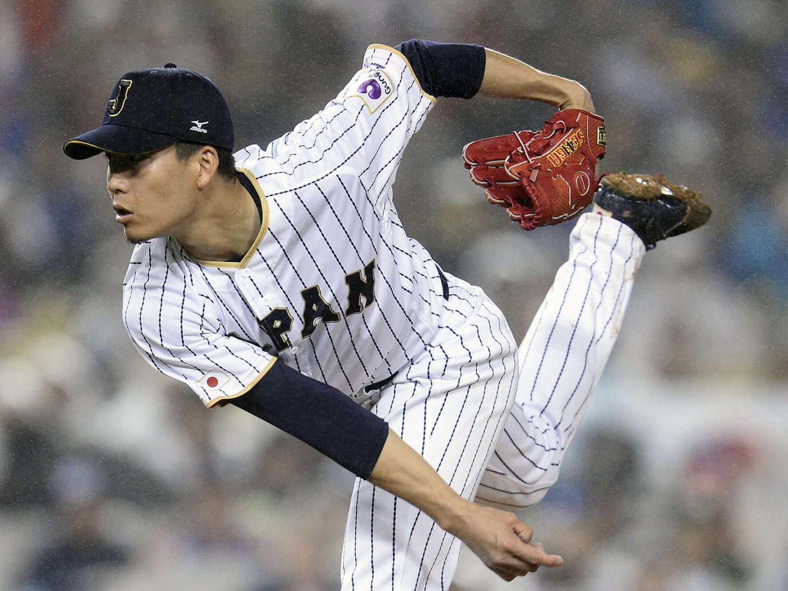 Kodai Senga #34 - Game Used Jersey - 7 IP, ER, 5 K's, Earns 10th