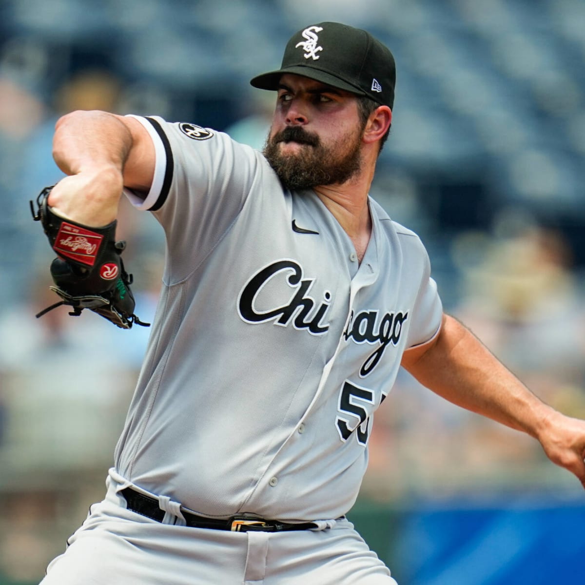 Carlos Rodon San Francisco Giants Unsigned Throws First Inning Pitch Photograph