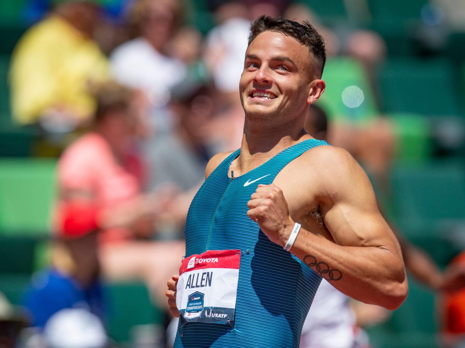 Eagles' Devon Allen qualifies for track championships