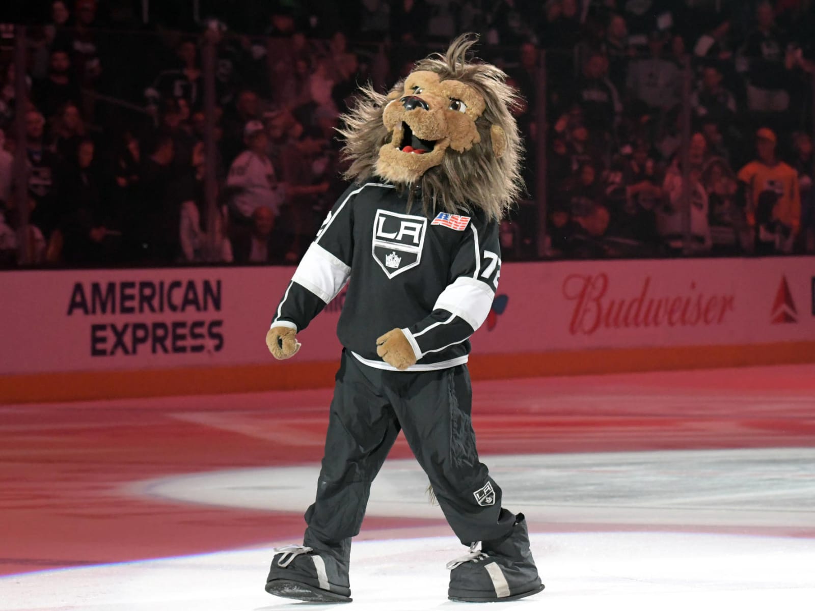 L.A. Kings mascot sued for allegedly grabbing male coworker's butt