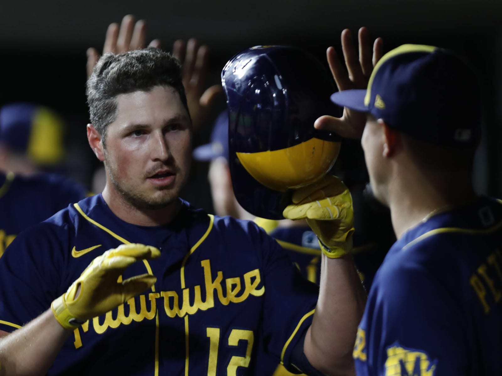 Angels trade with Brewers for slugging outfielder Hunter Renfroe