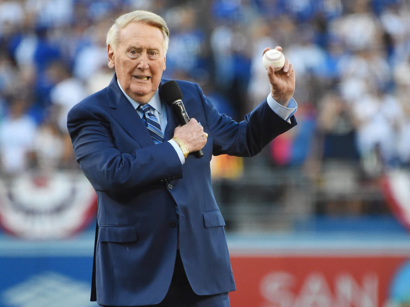 Los Angeles Dodgers to wear Vin Scully jersey patch