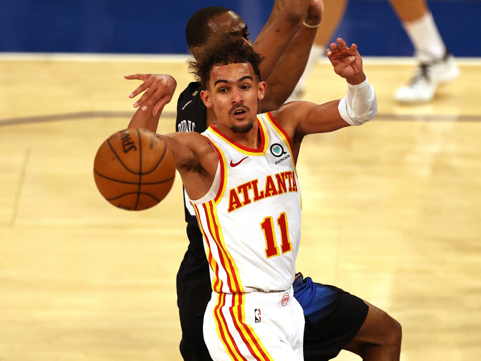 Trae Young bounced in first round of H-O-R-S-E competition