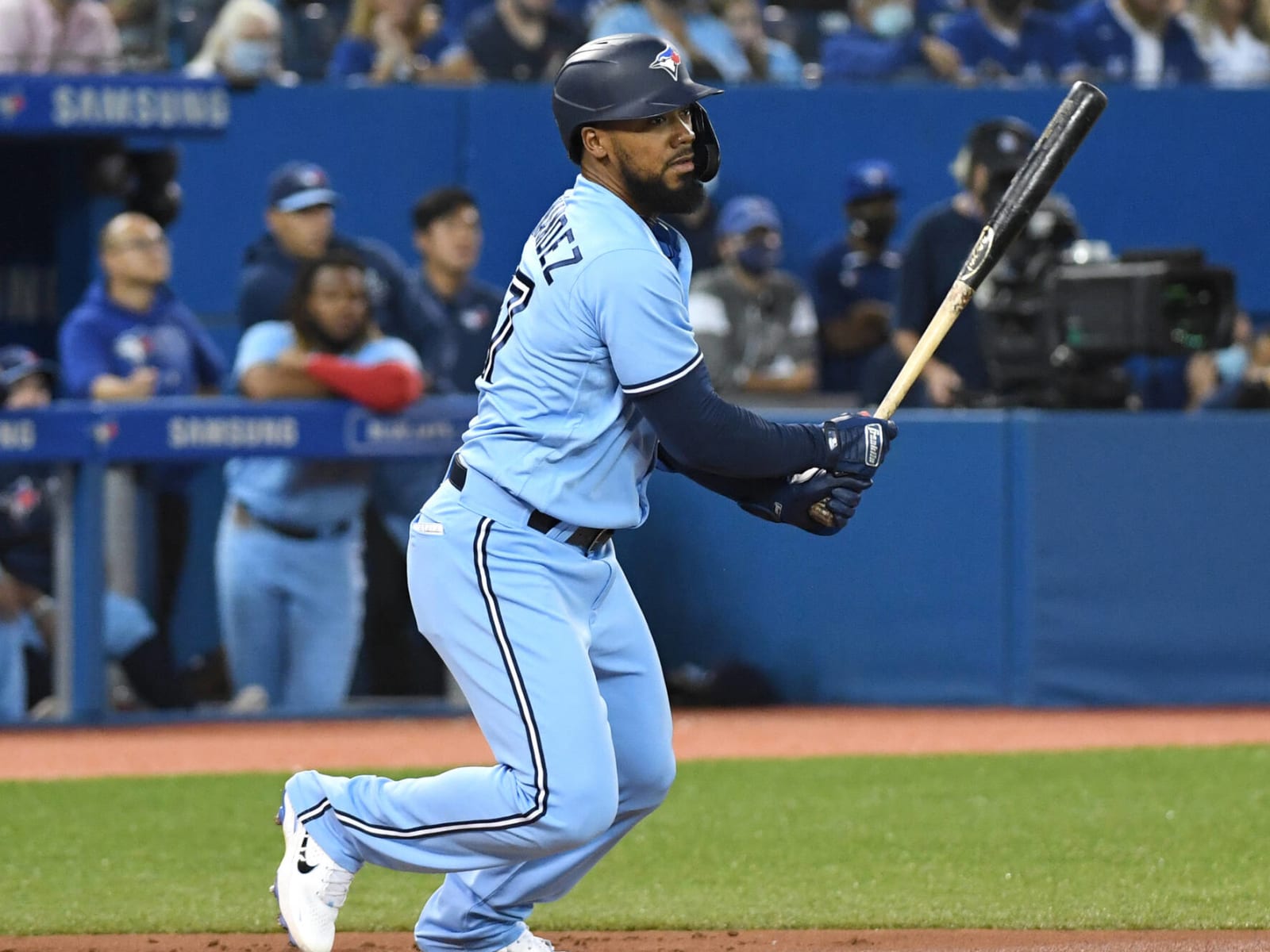 Teoscar OCA Hernandez Toronto Blue Jays Game-Used Jersey 2018