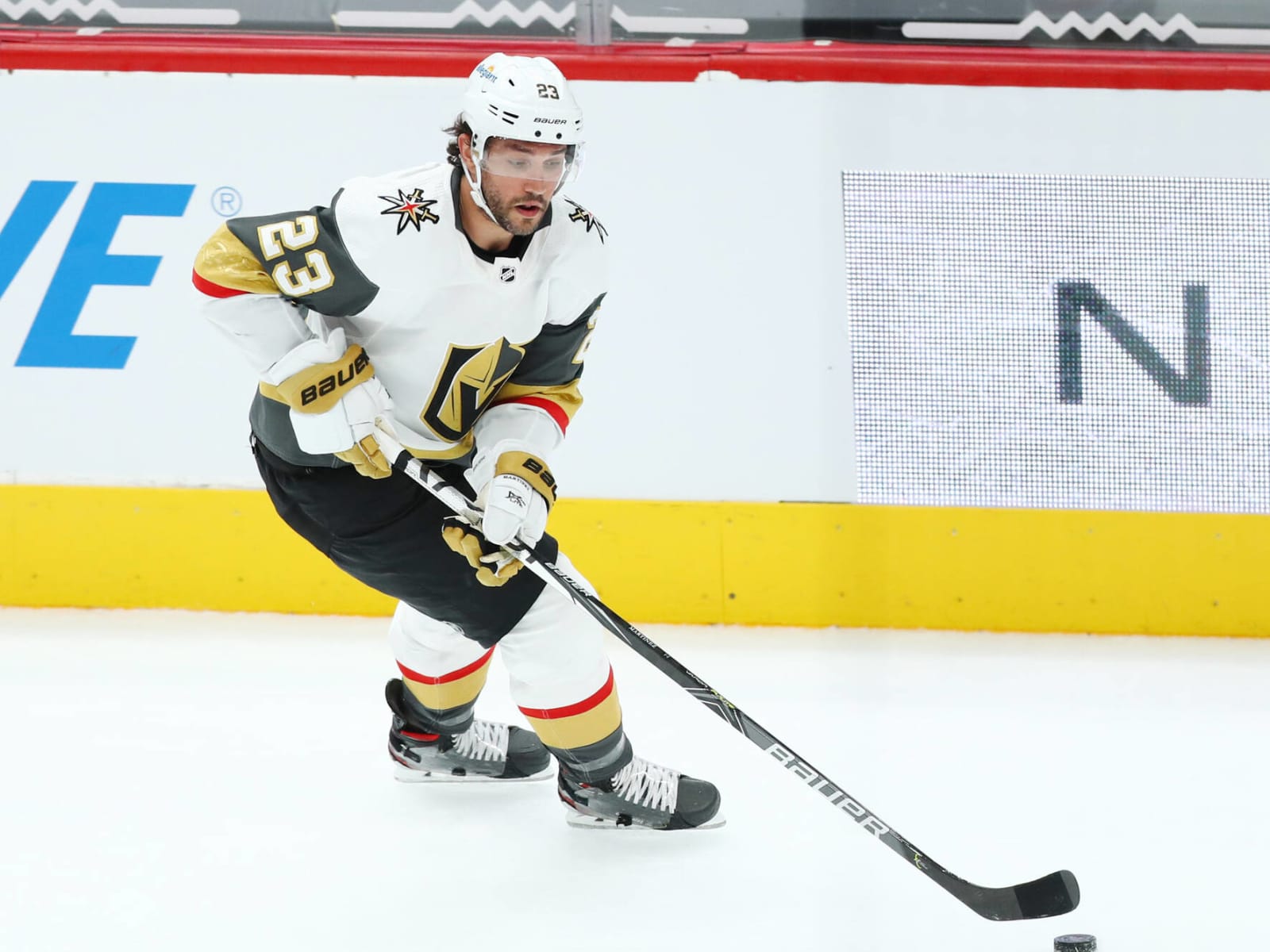 Granger] Golden Knights defenseman Alec Martinez is back practicing with  the team nearing a return. He missed more than 2 months after getting cut  in the face by a skate blade on