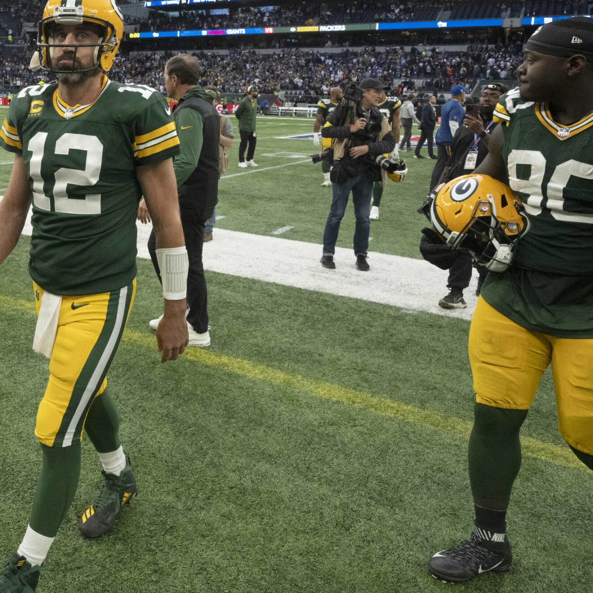 Aaron Rodgers breaks out all-denim look once again for Packers lunch