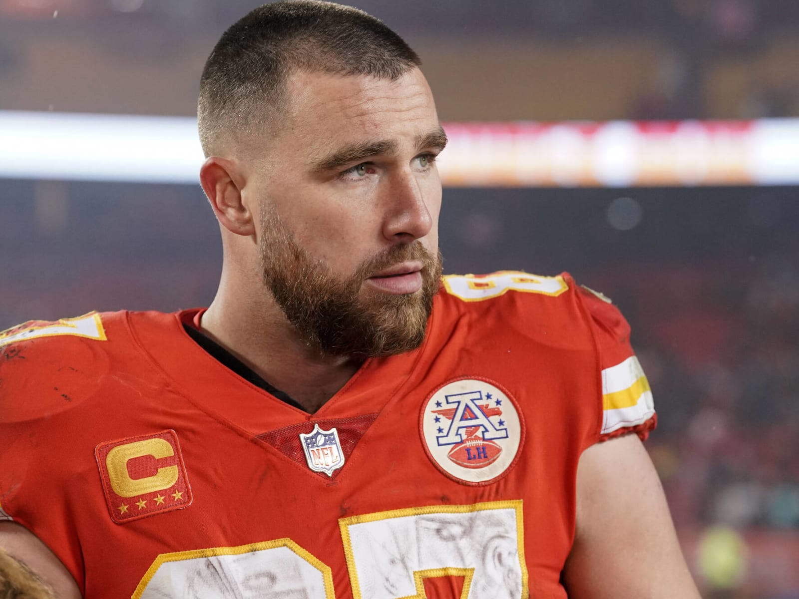 Travis Kelce begs fans to leave 'Rocky' statue alone