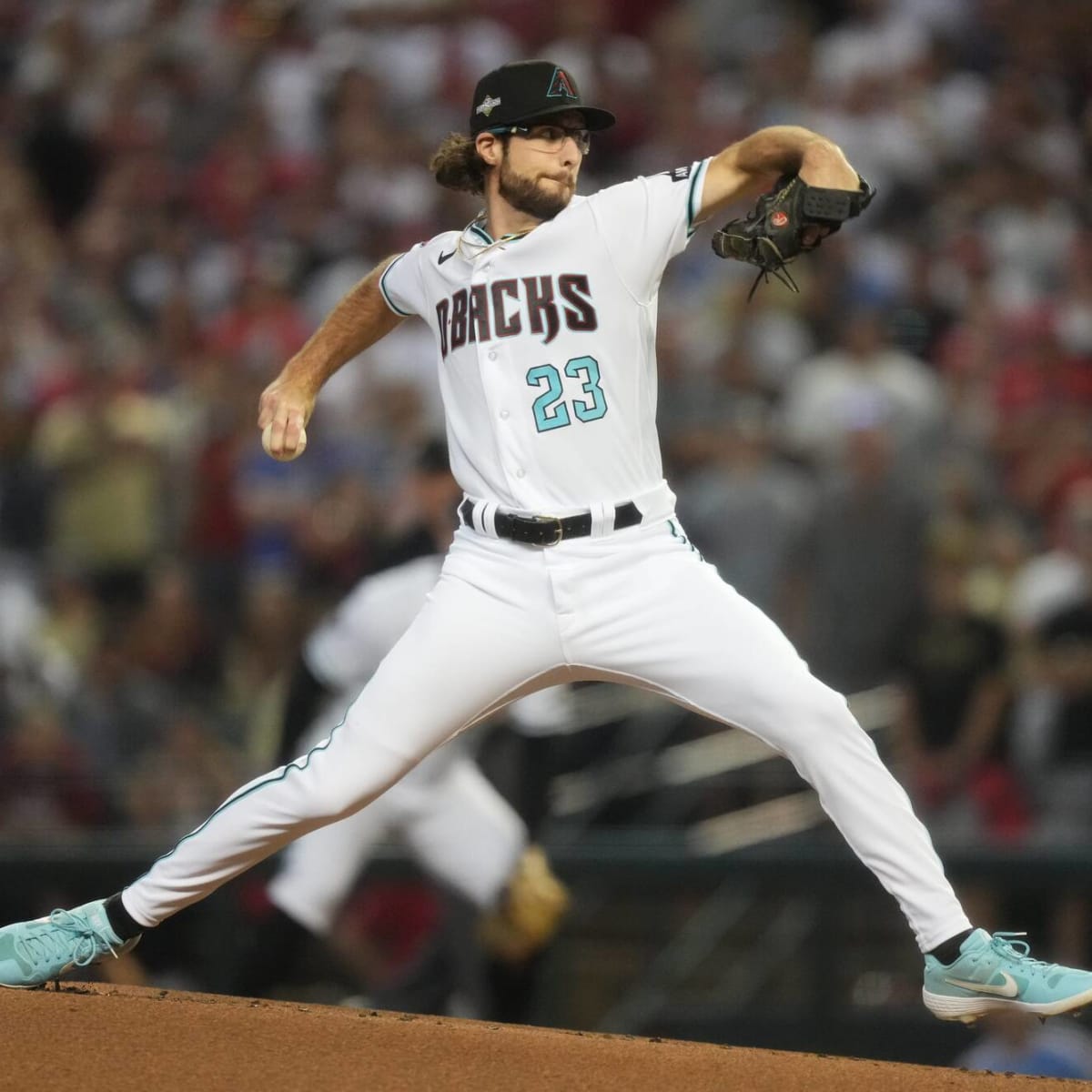 Zac Gallen Shoves at Chase Field - Burn City Sports