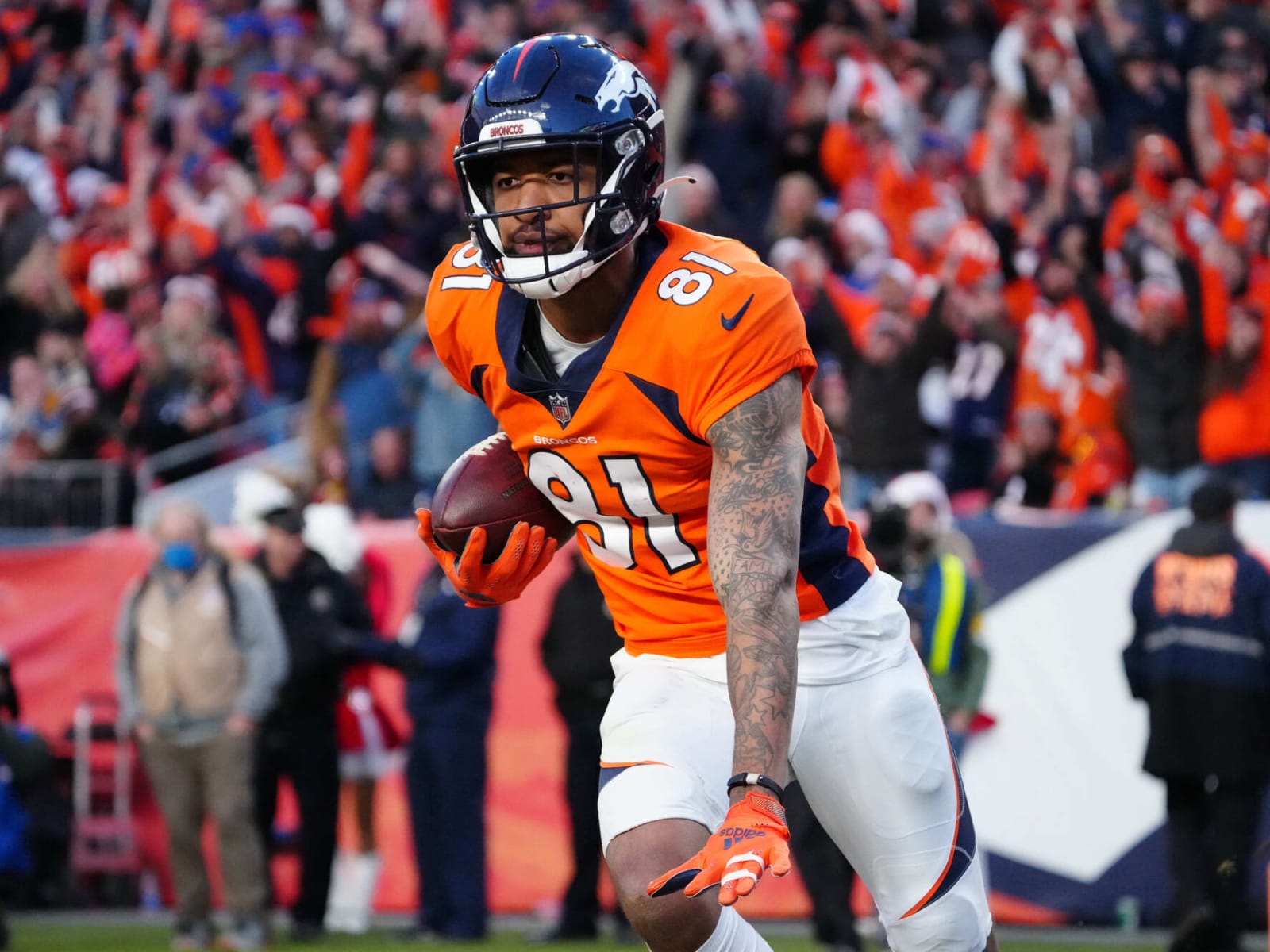 Broncos' updated WR depth chart after Tim Patrick injury