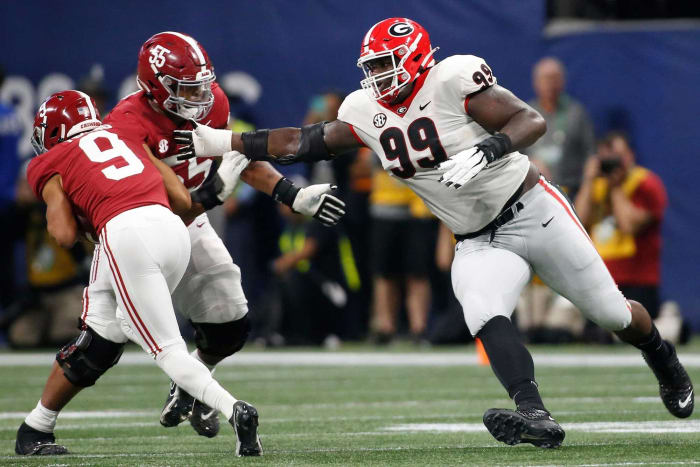 NFL first-round mock draft: Post Super Bowl version 16 Los Angeles Chargers: Jordan Davis, DT, Georgia