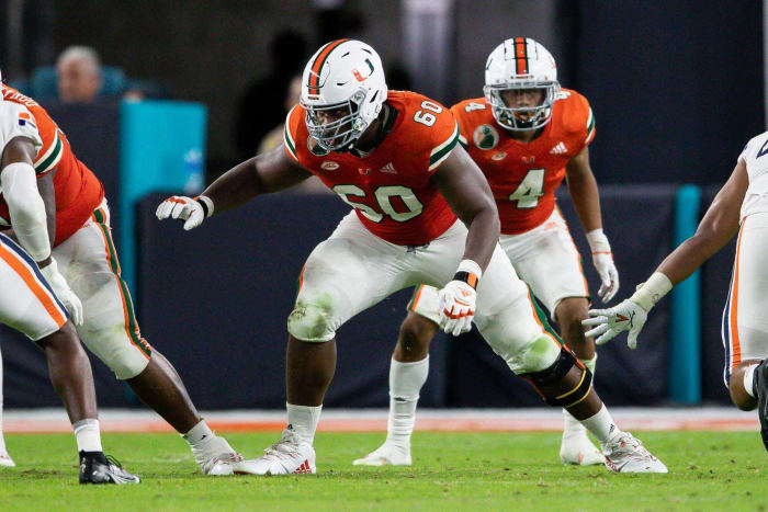 Philadelphia Eagles: Zion Nelson, OT, Miami (FL)