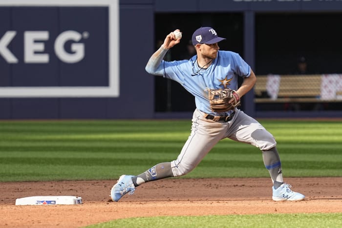 Game Used Devil Rays Jersey: Brandon Lowe - July 30, 2022 v CLE