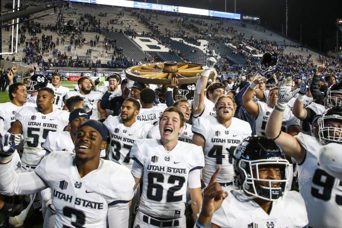 Utah State (5-1) at Wyoming (2-5), 2:30 p.m., Saturday, AT&T SportsNet