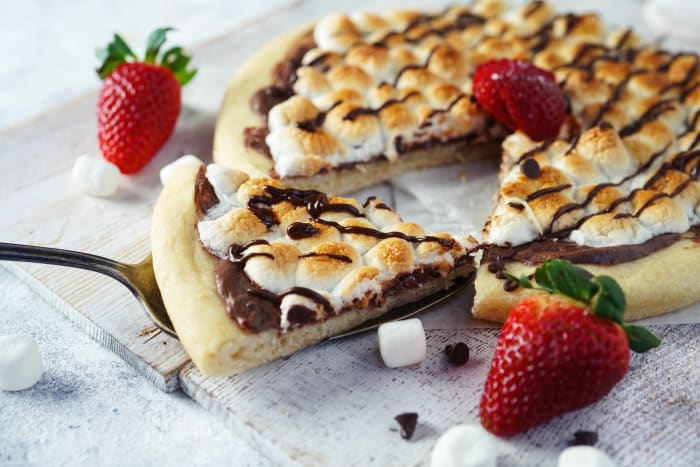 Pizza al cioccolato peccaminosa
