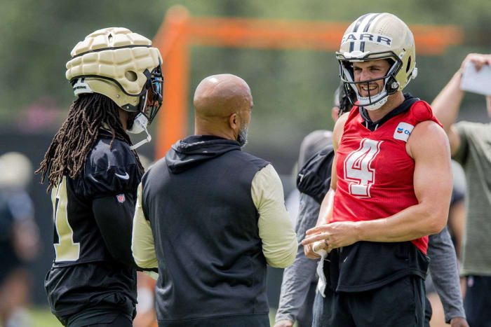 Derek Carr driving the Saints