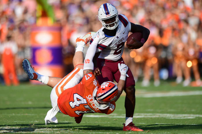 Georgia Tech (1-1, 0-0 in ACC) at No. 6 Clemson (1-1, 0-0 in ACC), 3:30 p.m., Saturday, ABC