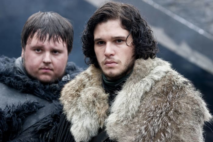 Jon Snow and Sam Tarly, 'Game of Thrones'