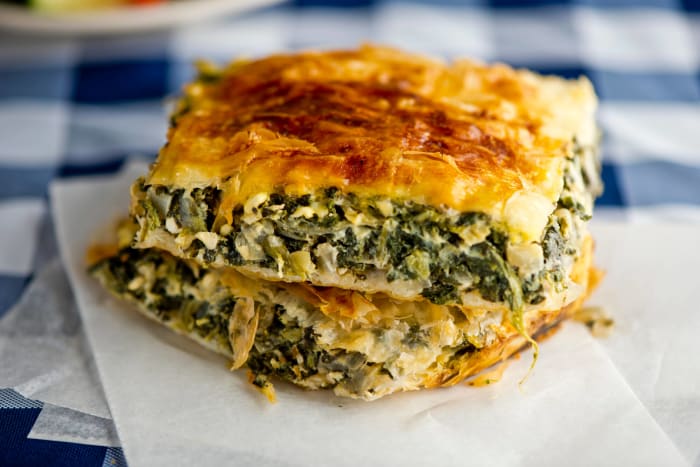 Shortcut spanakopita