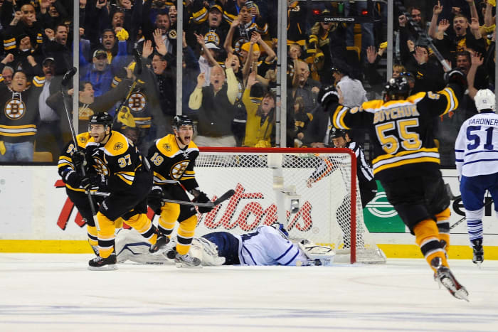 MAY 13, 2013 | Eastern Conference quarterfinals, Game 7: Bruins 5, Maple Leafs 4 (OT)