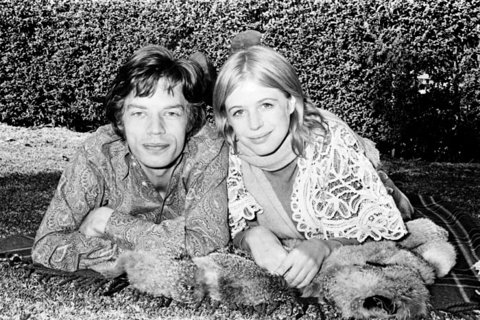 Mick Jagger and Marianne Faithfull