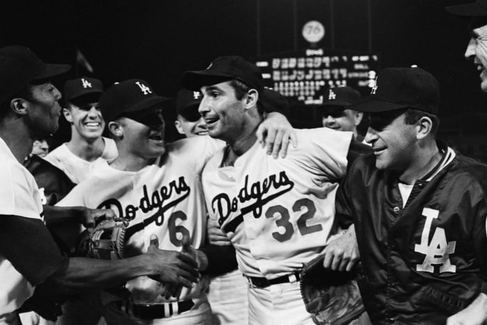 Lot - Vintage 1962 Sandy Koufax Sports Champion Inc. Baseball