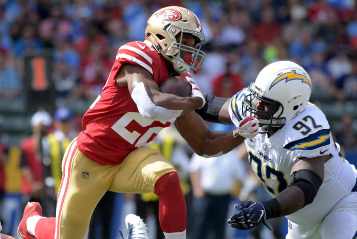 Will a 49ers running back score vs. Cardinals?