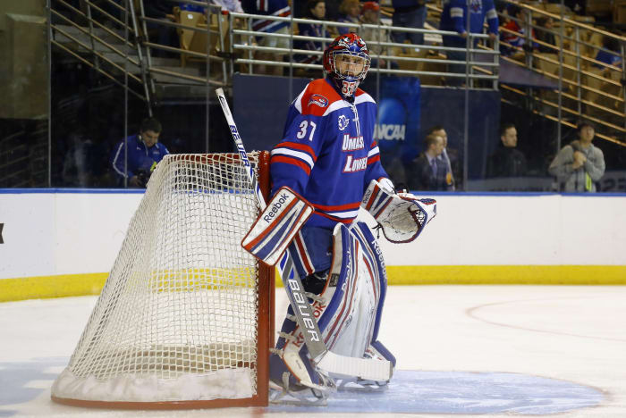 Connor Hellebuyck, Goaltender, Massachusetts-Lowell (2013-14)
