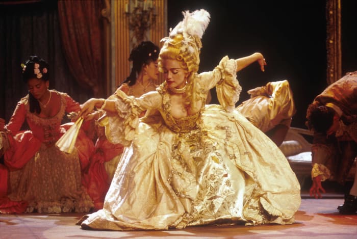 Madonna goes on her “Blond Ambition” tour