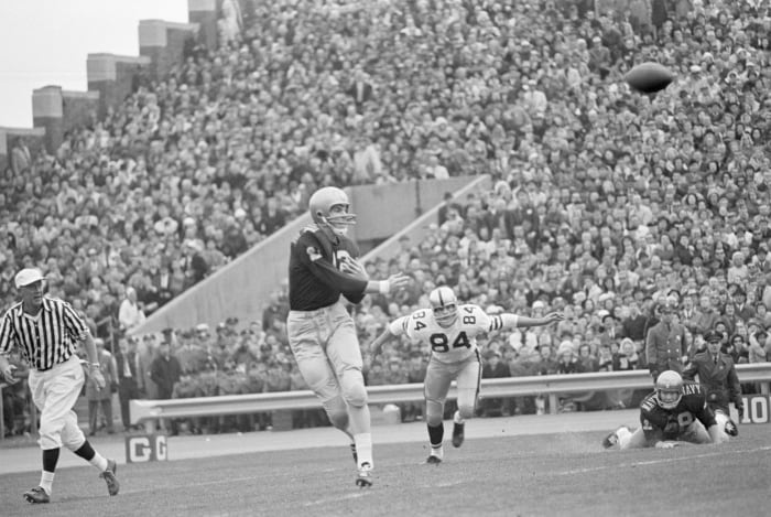 Quarterback: Roger Staubach, Navy (1961-'63)