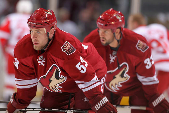 Derek Morris and Adrian Aucoin