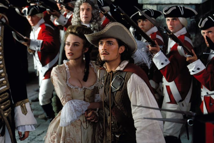 Will Turner and Elizabeth Swann in 'Pirates of the Caribbean: On Stranger Tides'