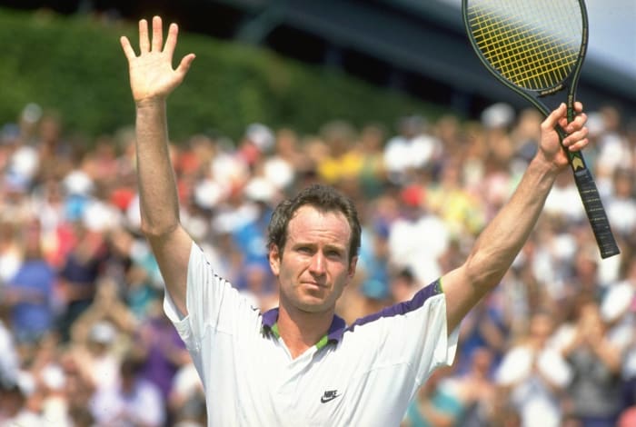 Hanging up his racket