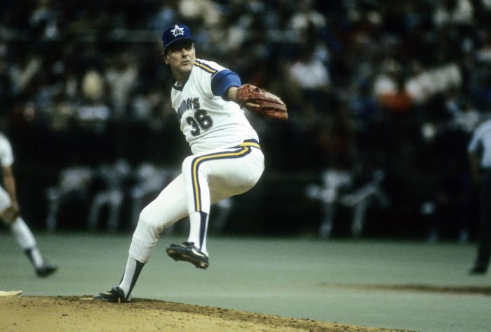 Gaylord Perry Pitching During Game by Bettmann