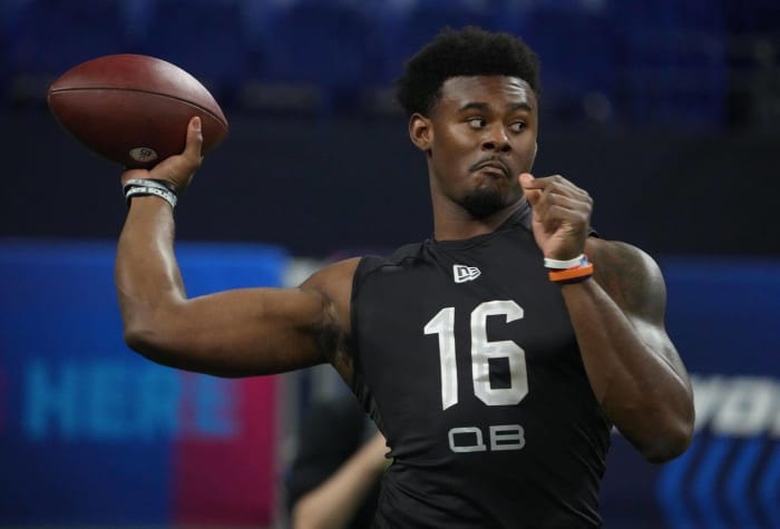NFL first-round mock draft: Two QBs within the top-six 1 Detroit Lions: Malik Willis, QB, Liberty