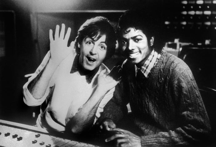 "The Girl Is Mine" with Paul McCartney