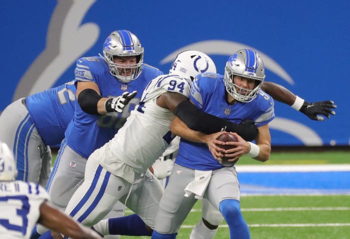 Lions lose line of scrimmage battle
