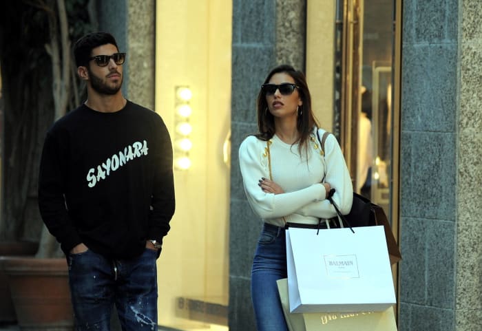 Marco Asensio and Sandra Garal