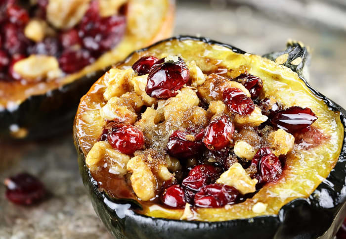 Acorn squash in the microwave