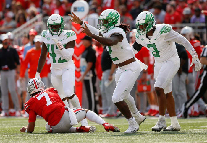 Stony Brook (1-1) at No. 4 Oregon (2-0), 7:30 p.m., Saturday, Pac-12 Network