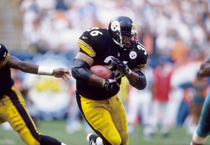 Six consecutive 1,000-yard rushing seasons