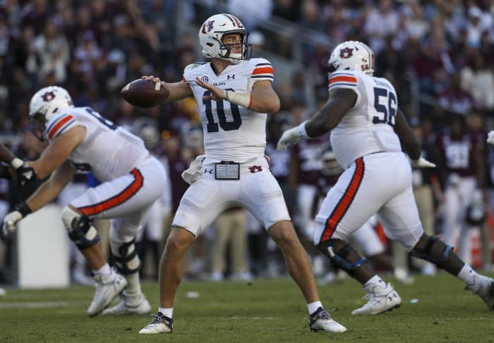 Mississippi State (5-4, 3-3 in SEC) at No. 17 Auburn (6-3, 3-2 in Big 12), Saturday, Noon, ESPN