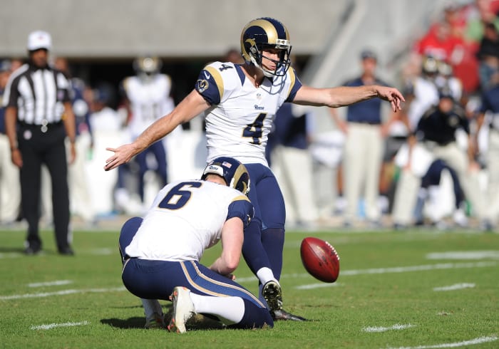 Los Angeles/St. Louis Rams: 61 yards; Greg Zuerlein (2015)