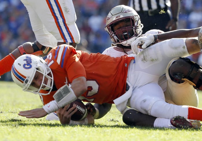 (13) Florida (8-3) at Florida State (5-6), Noon, Saturday, ABC