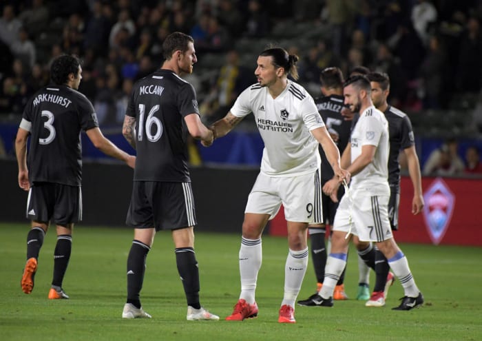 Zlatan Ibrahimovic and Chris McCann