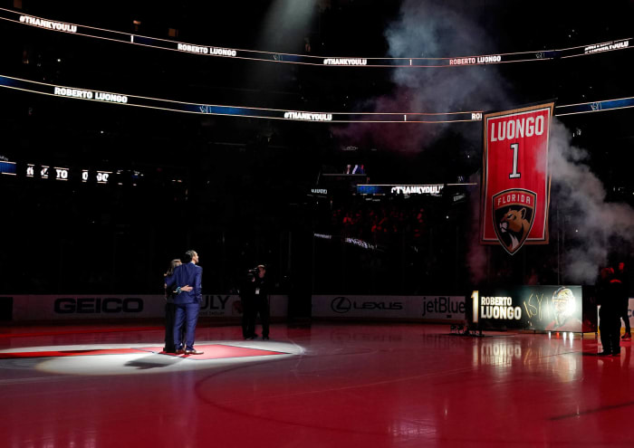 Roberto Luongo and Gina Cerbone