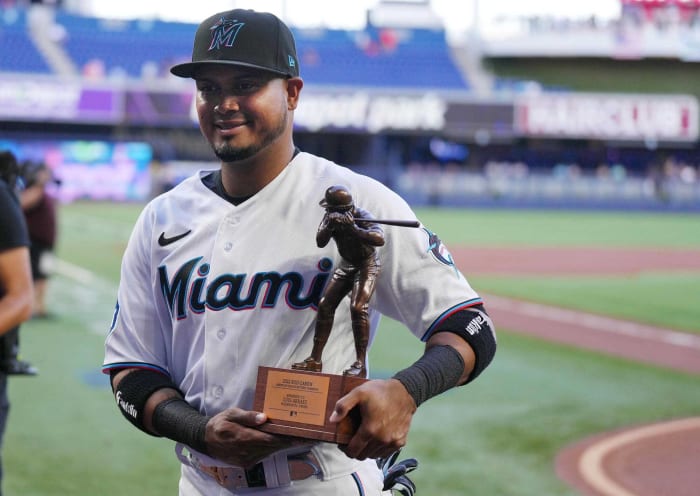 Miami Marlins' Luis Arraez Joins Baseball Hall of Famer in Elite Hitting  History - Fastball