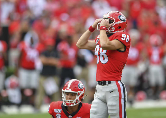 South Carolina 20, No. 3 Georgia 17 (2OT), Oct. 12