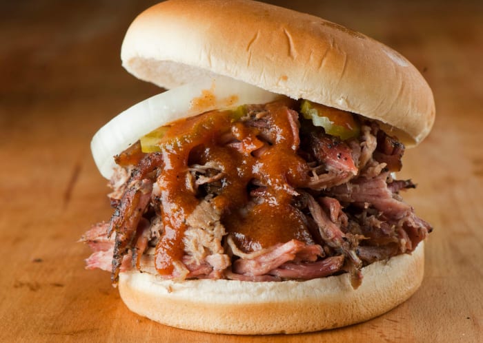 BBQ brisket sandwich