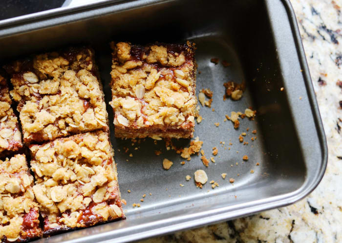 Peanut butter & jelly bars