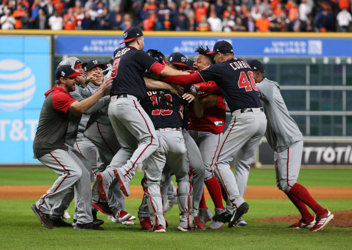The Washington Nationals win the World Series